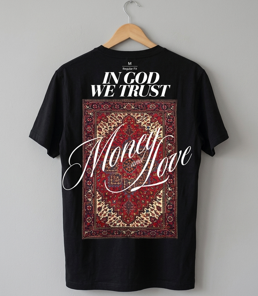 The "Persian Legacy" Graphic Tee – Obsidian Black