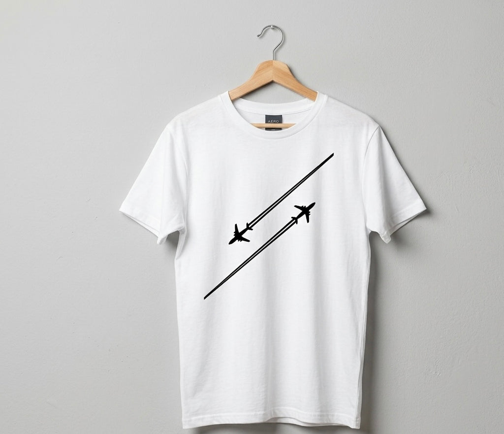 Skyline Drift | Minimalist Aviation Graphic Tee