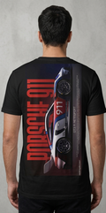 "Rennsport 911" Cinematic Graphic Tee – Pitch Black