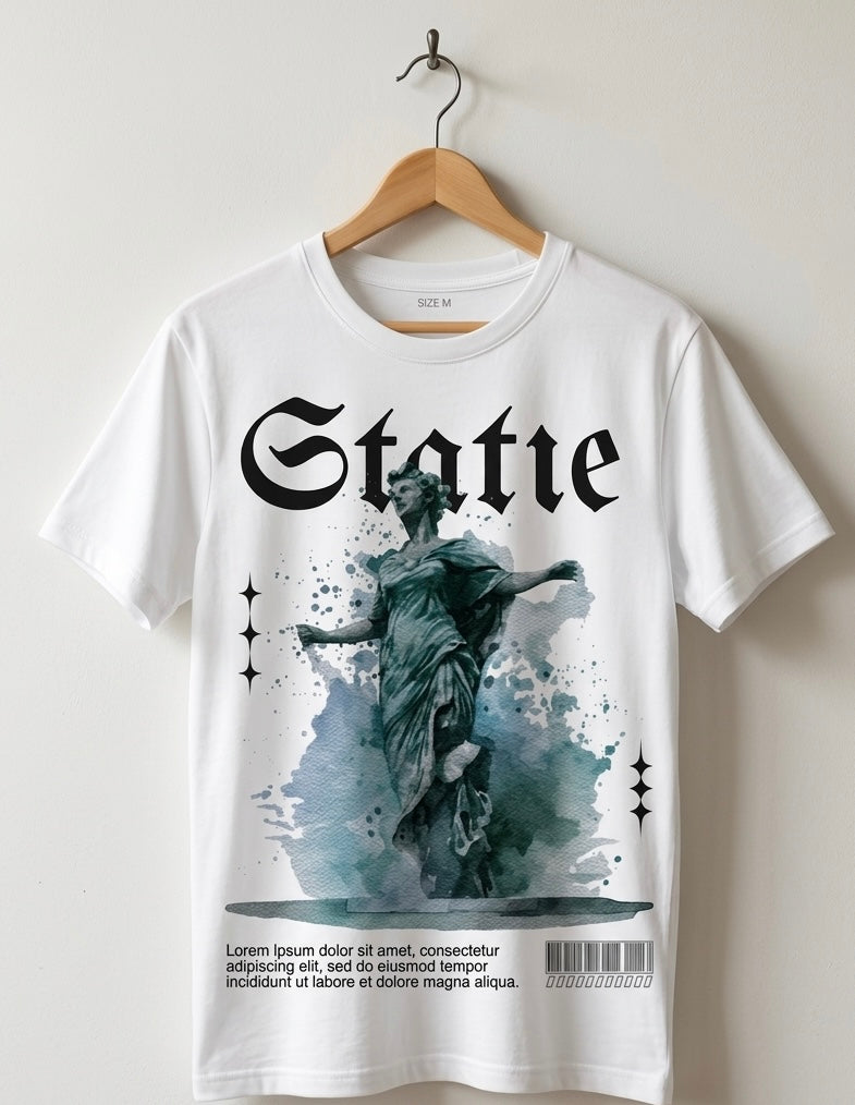 “Statue” Water-colour Gothic Graphic Tee