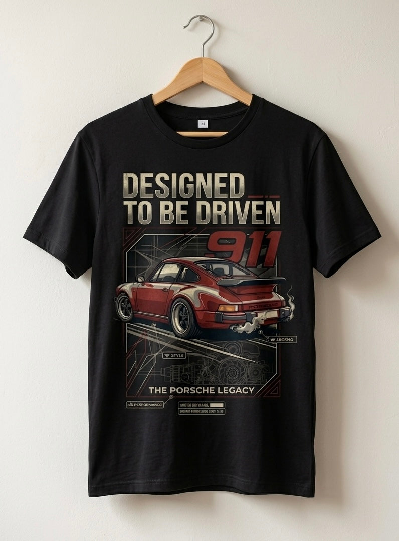 "Designed To Be Driven" Retro Graphic Tee