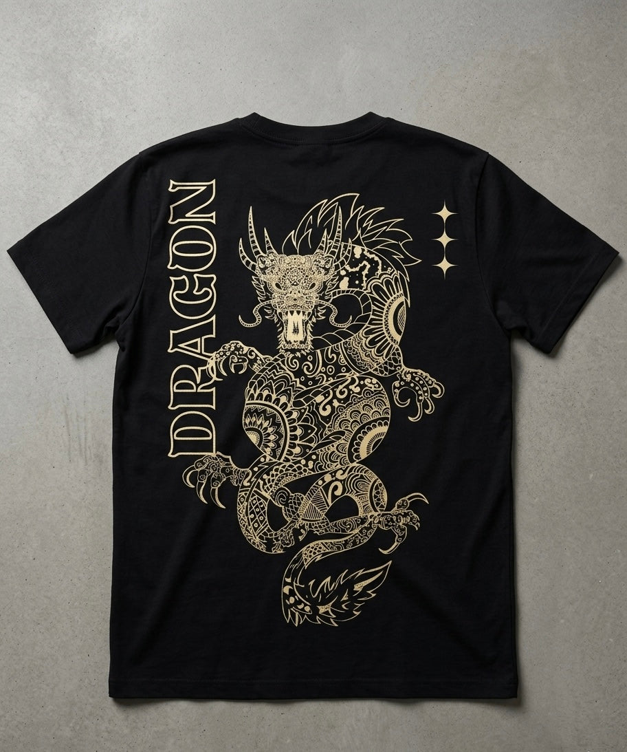"The White Zen Dragon" – Premium Streetwear Edition